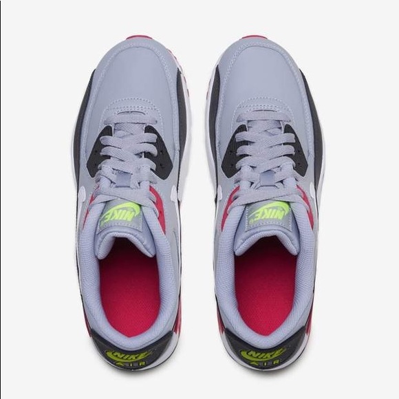 Nike Air Max 90 Lether (GS) Pink Grey - Picture 2 of 3